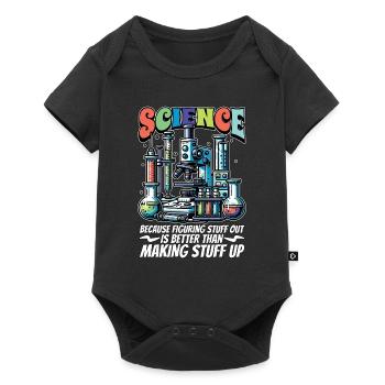 STEM Teacher Science Because Figuring Technology - Baby Premium Kurzarmbody - Schwarz - Vorne