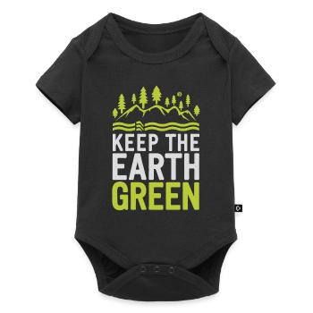 Earth day - Baby Premium Kurzarmbody - Schwarz - Vorne