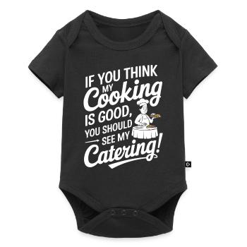 Si vous pensez que ma cuisine est bonne, vous devriez voir mon - Body à manches courtes Premium Bébé - noir - Devant