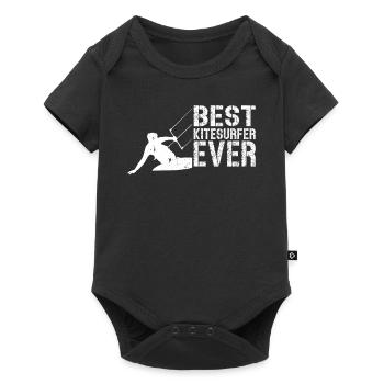 Kiteboarding Kitesurfing Kitesurfer - Best - Baby Premium Kurzarmbody - Schwarz - Vorne