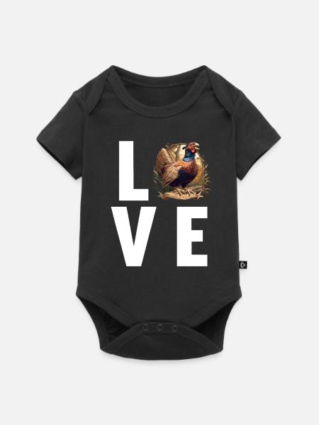 Fasane Fasan - Baby Premium Kurzarmbody - Schwarz