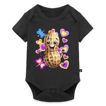 Peanut Printemps Danse Dancing Peanuts Kids - Body à manches courtes Premium Bébé - noir - Devant