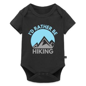 Mountains Hiking Saying Mountain Hiking - Baby Premium short-sleeve bodysuit - black - Front