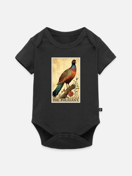 Fasane Fasan - Baby Premium Kurzarmbody - Schwarz