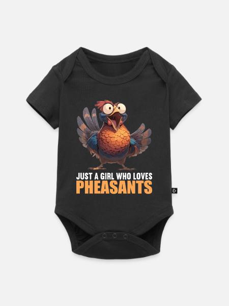 Fasane Fasan - Baby Premium Kurzarmbody - Schwarz