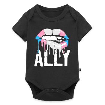 Transgender Trans LGBT Pride - Baby Premium Kurzarmbody - Schwarz - Vorne