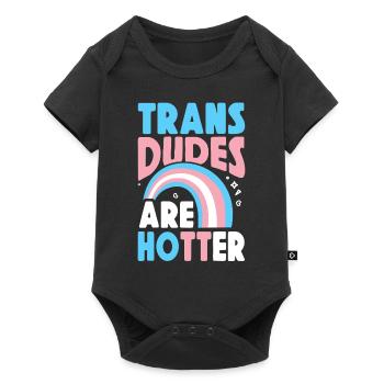 Fierté LGBT transgenre - Body à manches courtes Premium Bébé - noir - Devant