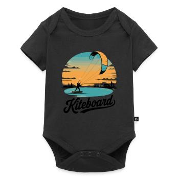 Kiteboarding Adventures : surfer avec style - Body à manches courtes Premium Bébé - noir - Devant