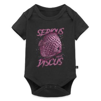 Sérieux au sujet du discus aquariophile gardien de discus - Body à manches courtes Premium Bébé - noir - Devant
