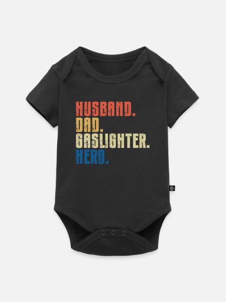 Gaslighting Gaslighter - Baby Premium Kurzarmbody - Schwarz