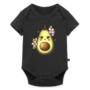 Fruit esthétique de l’avocat - Body à manches courtes Premium Bébé - noir - Devant