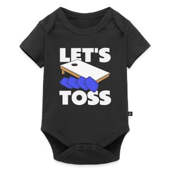 Cornhole Lover Jetons - Body à manches courtes Premium Bébé - noir - Devant