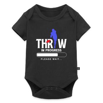 Cornhole Lover Throw in Work - Baby Premium short-sleeve bodysuit - black - Front