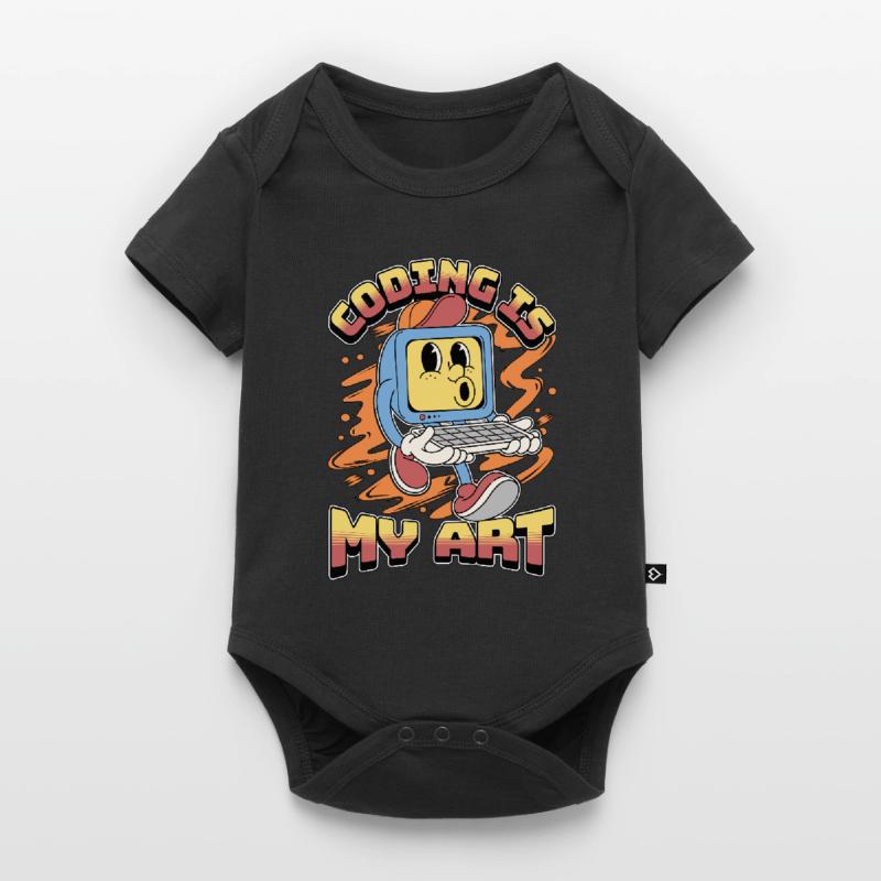 Coder Coding Is My Art Software Engineering Coders Baby Premium short-sleeve bodysuit
