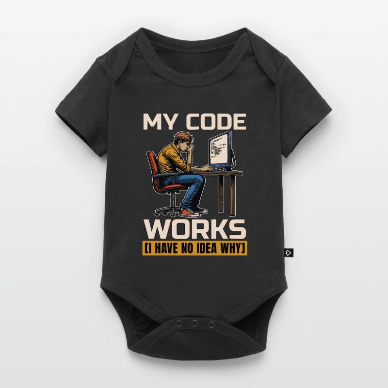 Coder My Code Works I Have No Idea Web Developer Baby Premium short-sleeve bodysuit