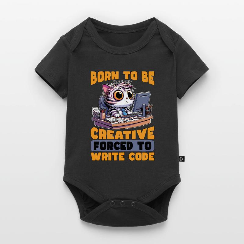 Coder Born To Be Creative Web Developer Coders Baby Premium short-sleeve bodysuit