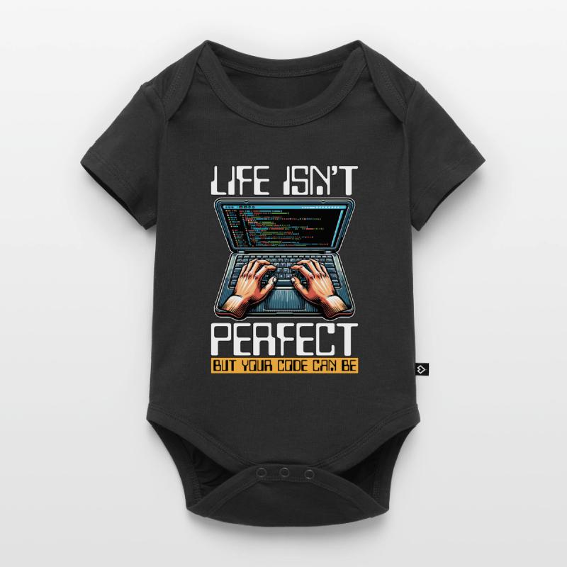 Coder Life Isn't Perfect But Your Code Developer Baby Premium short-sleeve bodysuit
