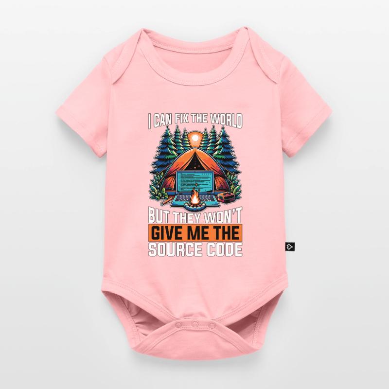 Coder I Can Fix The World Web Developer Coders Baby Premium Kurzarmbody