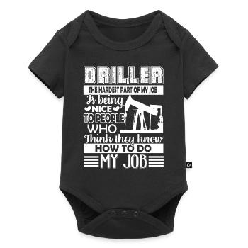 Driller The Hardest Part Of My Job - Baby Premium short-sleeve bodysuit - black - Front