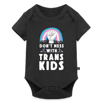 Transgender Trans LGBT Pride - Baby Premium Kurzarmbody - Schwarz - Vorne