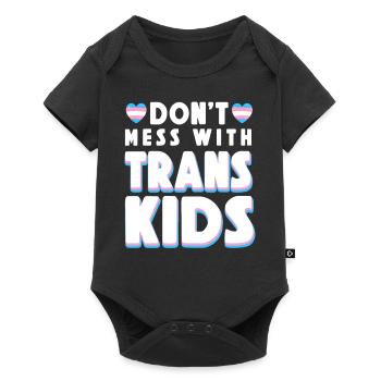 Transgender Trans LGBT Pride - Baby Premium Kurzarmbody - Schwarz - Vorne