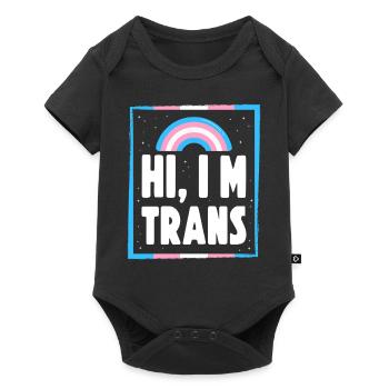 Transgender Trans LGBT Pride - Baby Premium Kurzarmbody - Schwarz - Vorne