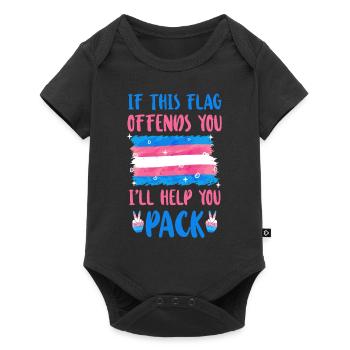 Transgender Trans LGBT Pride - Baby Premium Kurzarmbody - Schwarz - Vorne