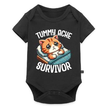 Douleur à l’estomac Survivant Douleur à l’estomac - Body à manches courtes Premium Bébé - noir - Devant