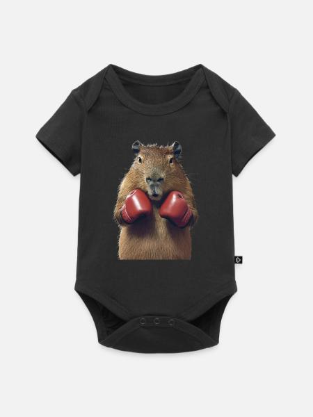 Wasserschwein - Baby Premium Kurzarmbody - Schwarz