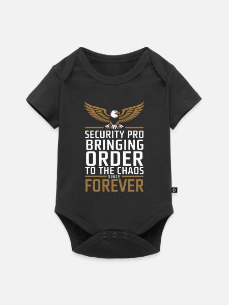 Private Security Professional Bodyguard Vip - Baby Premium Kurzarmbody - Schwarz