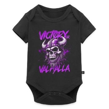Norse Viking Victory Or Valhalla - Baby Premium short-sleeve bodysuit - black - Front