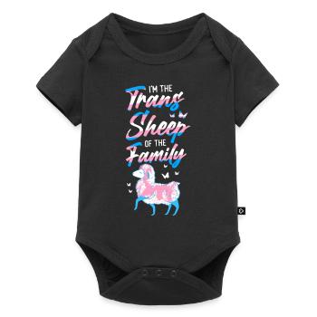 Transgender Trans LGBT Pride - Baby Premium short-sleeve bodysuit - black - Front