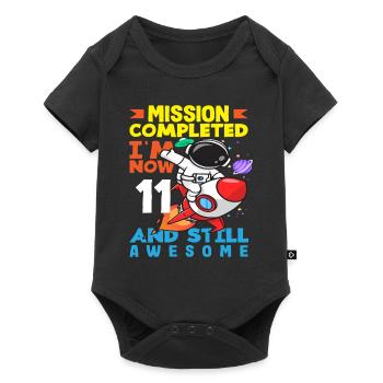 Mission accomplie J’ai maintenant 11 ans et je suis toujours - Body à manches courtes Premium Bébé - noir - Devant