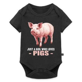 Cochon Cochon - Body à manches courtes Premium Bébé - noir - Devant