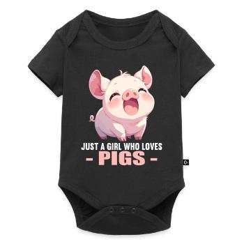 Cochon Cochon - Body à manches courtes Premium Bébé - noir - Devant
