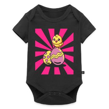 Retro Easter Chicks Easter Eggs Chicken Chickens Kids - Baby Premium short-sleeve bodysuit - black - Front