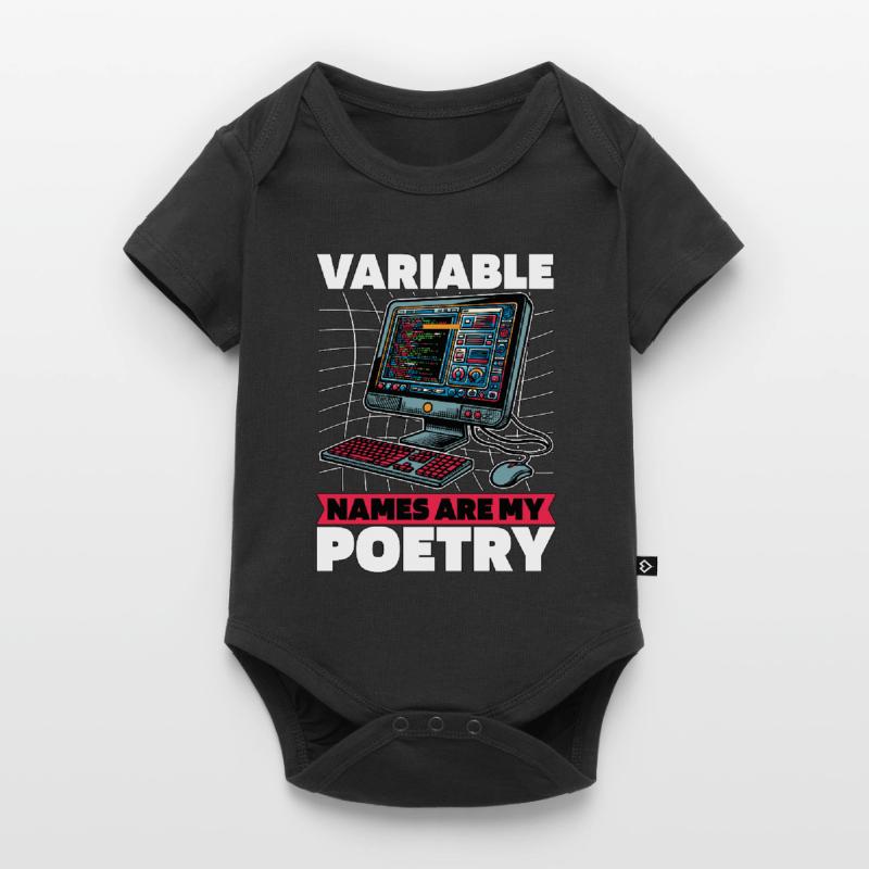 Coder Variable Names Are My Poetry Programmer Baby Premium Kurzarmbody