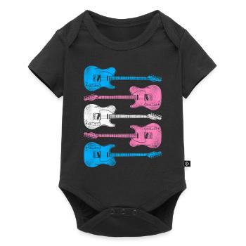 Fierté LGBT transgenre - Body à manches courtes Premium Bébé - noir - Devant