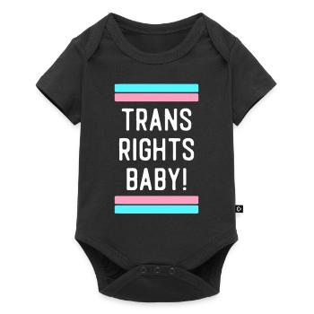 Transgender Trans LGBT Pride - Baby Premium short-sleeve bodysuit - black - Front