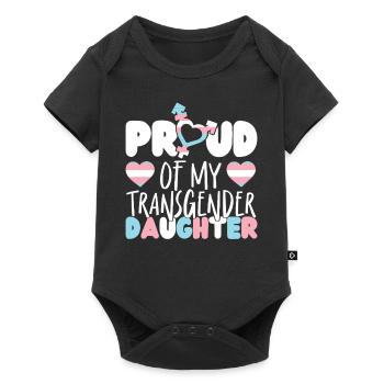 Transgender Trans LGBT Pride - Baby Premium short-sleeve bodysuit - black - Front