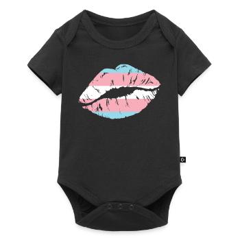 Transgender Trans LGBT Pride - Baby Premium short-sleeve bodysuit - black - Front