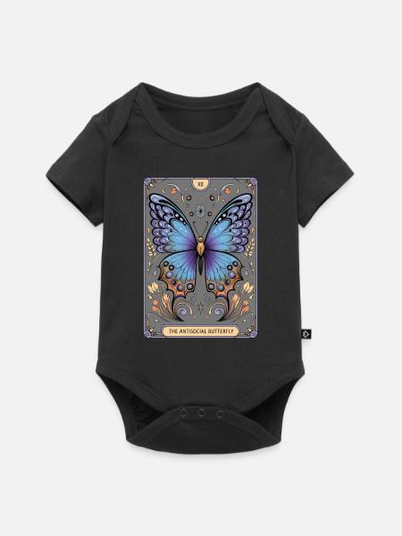Tarotkarte - Baby Premium Kurzarmbody - Schwarz