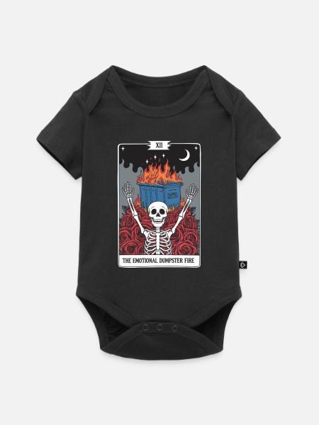Tarotkarte - Baby Premium Kurzarmbody - Schwarz
