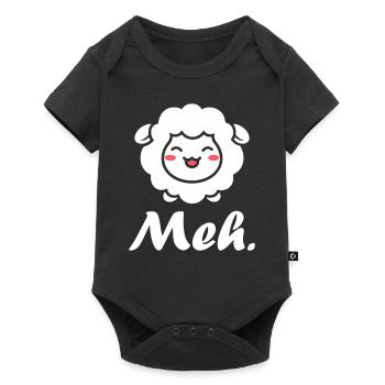 sheep - Baby Premium short-sleeve bodysuit - black - Front
