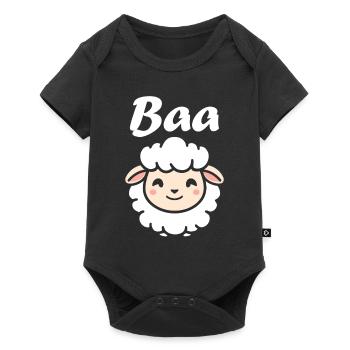 sheep - Baby Premium short-sleeve bodysuit - black - Front