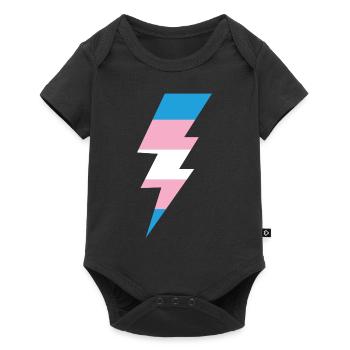 Fierté LGBT transgenre - Body à manches courtes Premium Bébé - noir - Devant