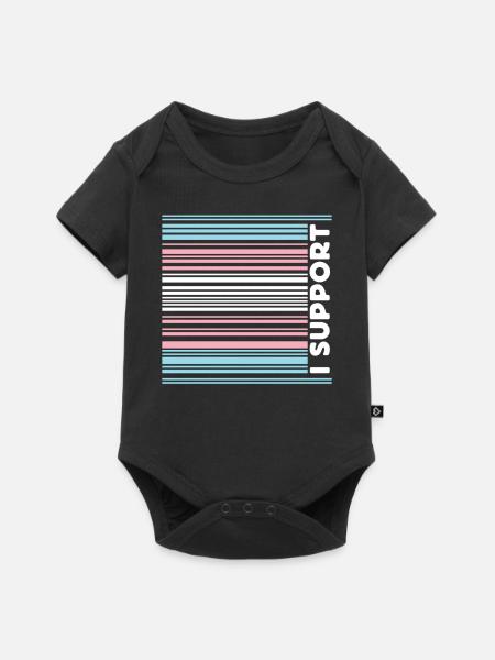Transgender Trans LGBT Pride - Baby Premium Kurzarmbody - Schwarz