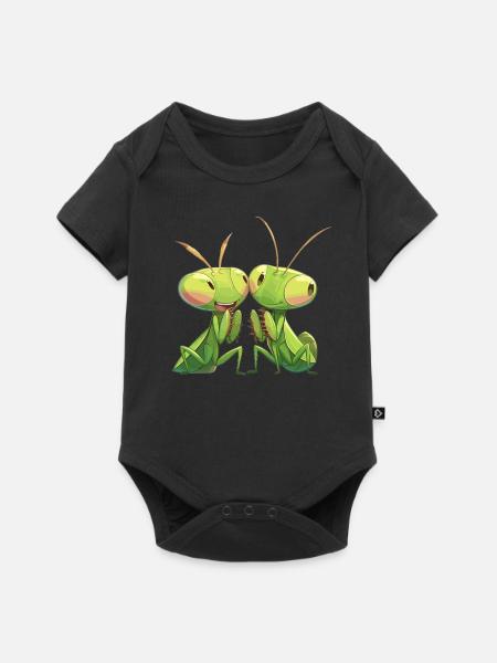 Gottesanbeterinnenen Gottesanbeterin - Baby Premium Kurzarmbody - Schwarz