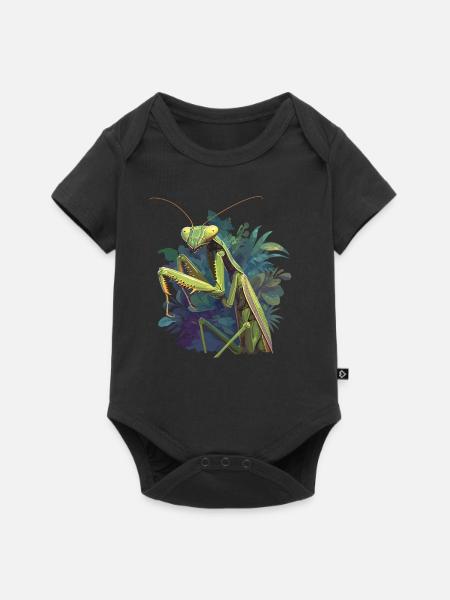 Gottesanbeterinnenen Gottesanbeterin - Baby Premium Kurzarmbody - Schwarz