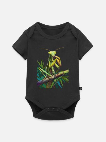Gottesanbeterinnenen Gottesanbeterin - Baby Premium Kurzarmbody - Schwarz